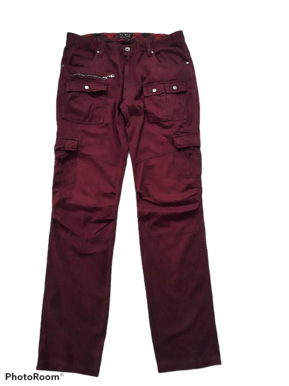 If Six Was Nine Japanese Brand Multipocket Punk Style Cargo Bondage Pants Size US 29 - 3 Thumbnail