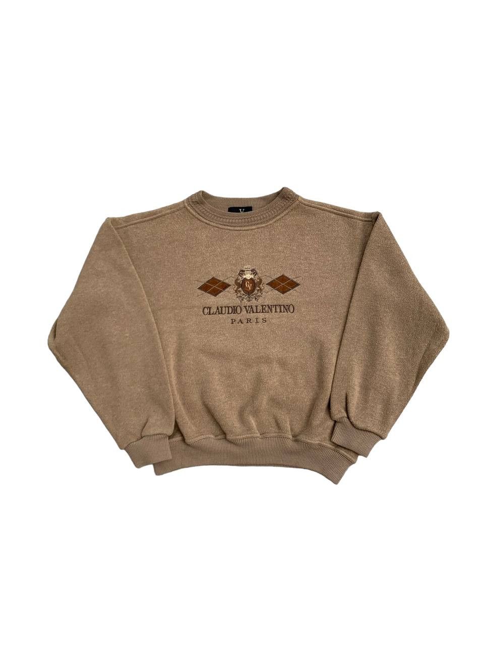 Valentino × Vintage Vintage Boxy Claudio Valentino Wool Blend Knit Sweater Size US S / EU 44-46 / 1 - 1 Thumbnail