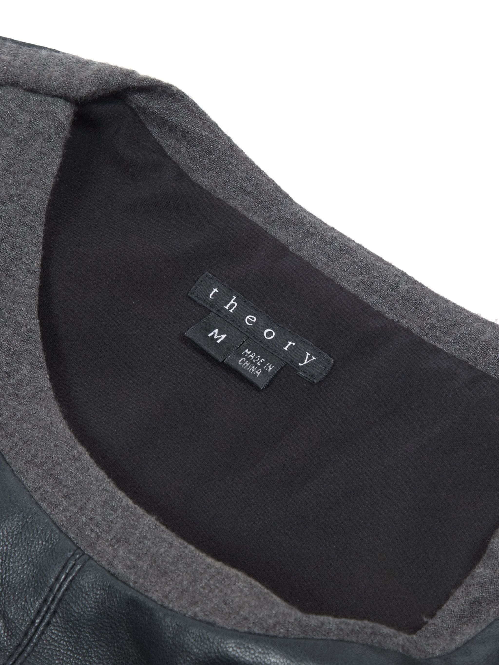 Rag & Bone Theory Leather Sleeveless Black Top (M) Size M / US 6-8 / IT 42-44 - 5 Thumbnail