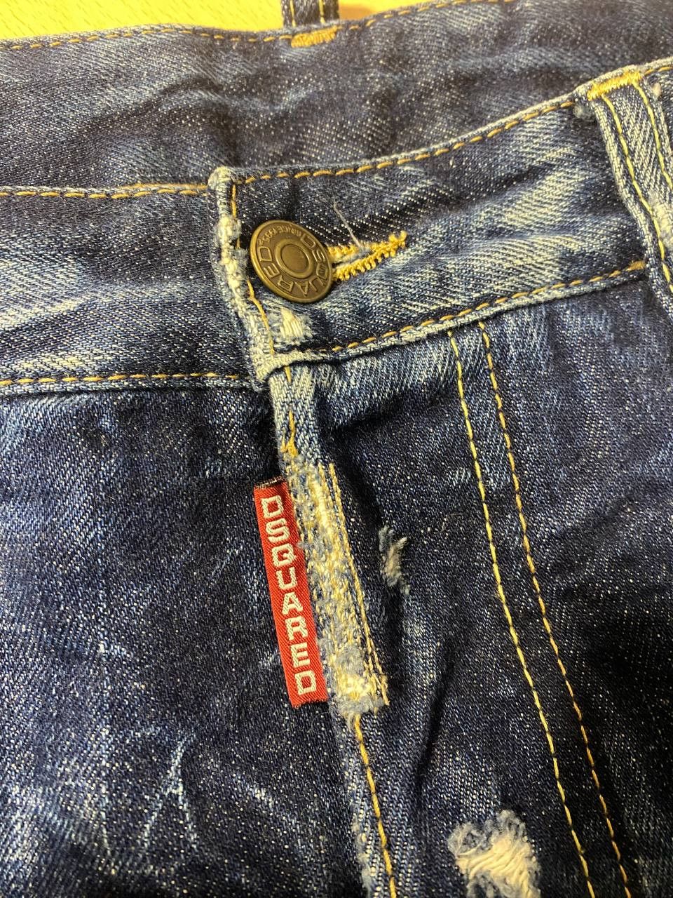 Dsquared2 DSQUARED2 Distressed Cropped Skinny Denim Jeans (48/32) Size US 32 / EU 48 - 4 Thumbnail