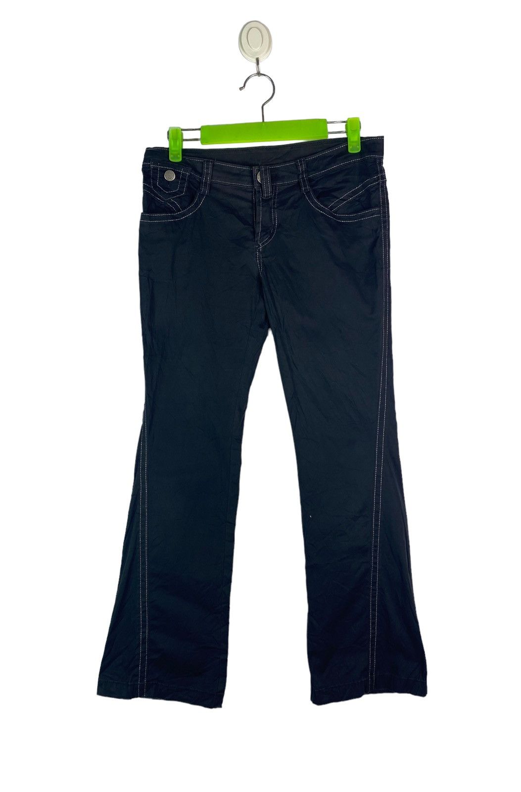 Jean Paul Gaultier × Vintage Vtg 90s Jean Paul Gaultier superblack semi bootcut pant Size 30" / US 8 / IT 44 - 4 Thumbnail