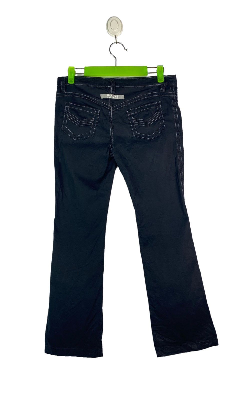Jean Paul Gaultier × Vintage Vtg 90s Jean Paul Gaultier superblack semi bootcut pant Size 30" / US 8 / IT 44 - 1 Thumbnail