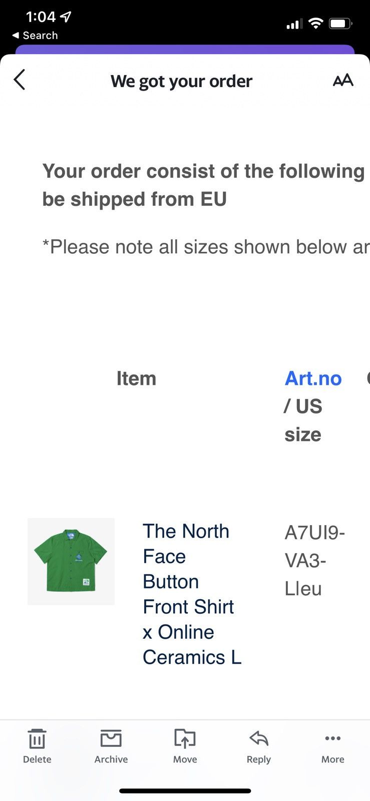Online Ceramics × The North Face The North Face X Online ceramic shirt Size US L / EU 52-54 / 3 - 9 Thumbnail