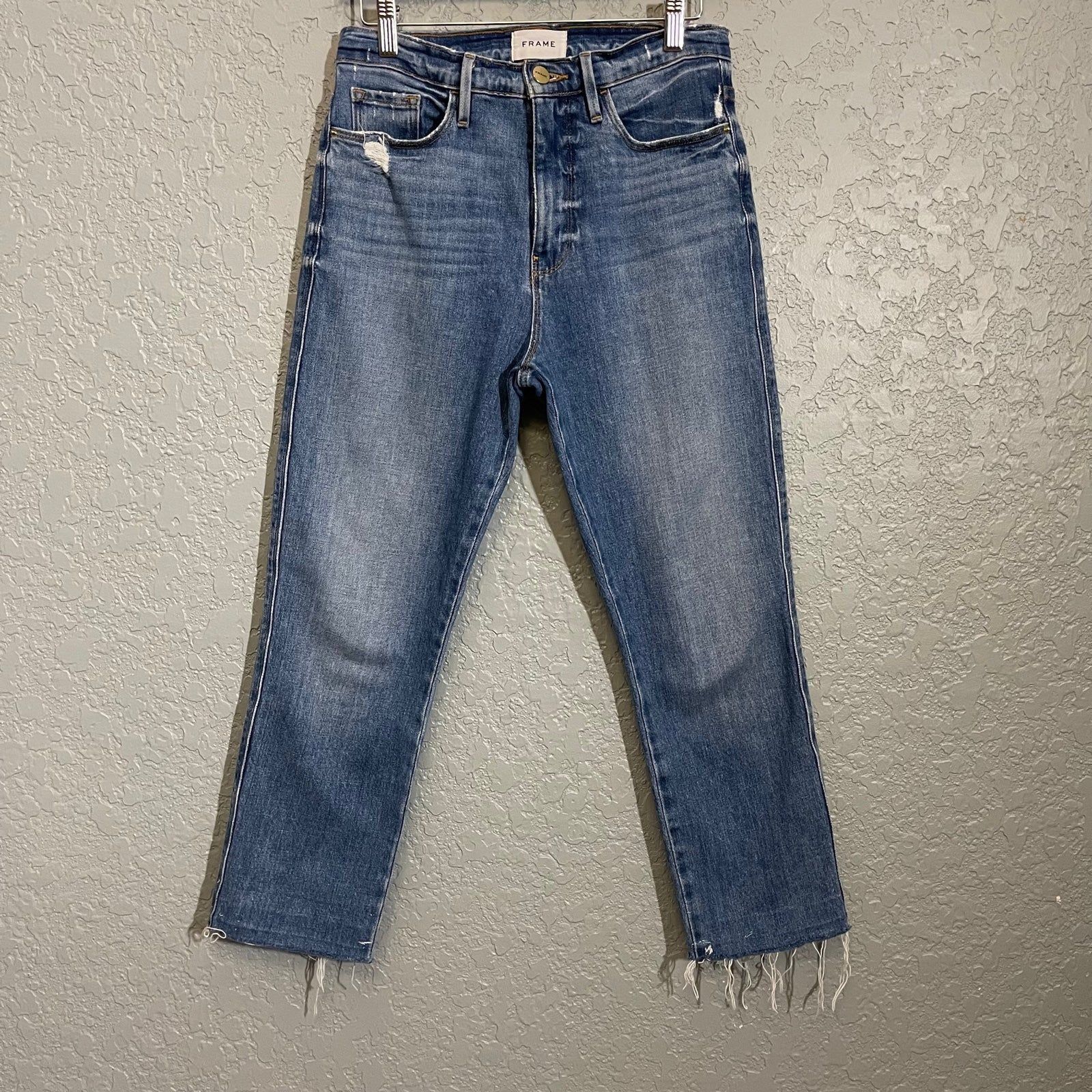 Frame FRAME Le Sylvia Crop Raw Edge Jeans | Grailed