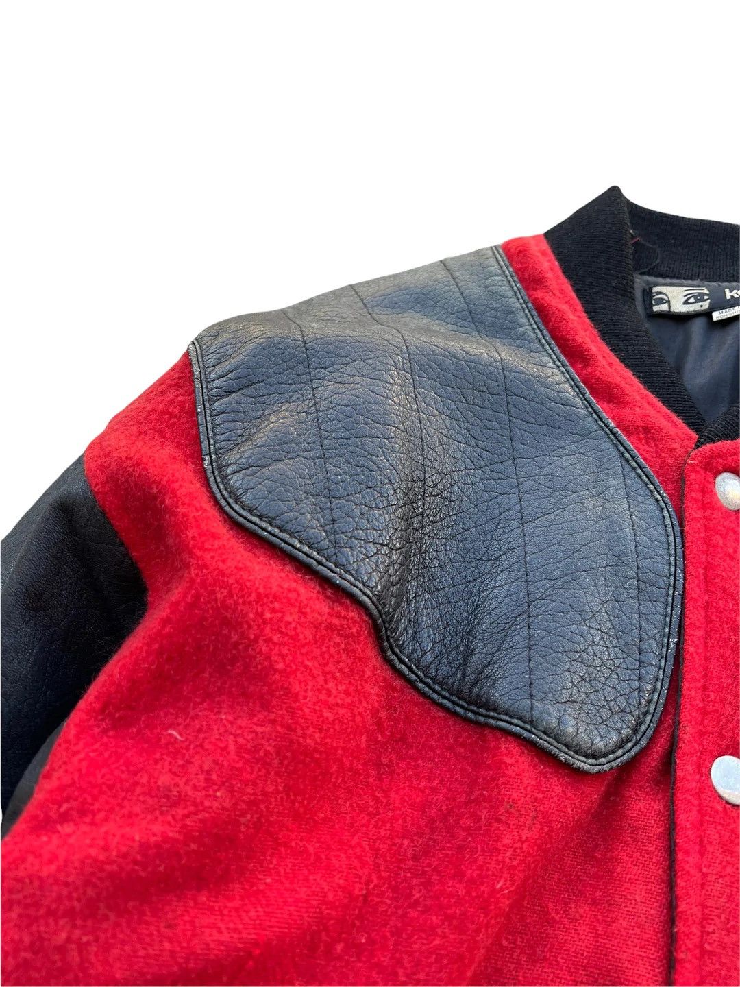 Kansai Yamamoto 1980’s Patchwork Varsity Bomber Size US L / EU 52-54 / 3 - 3 Thumbnail
