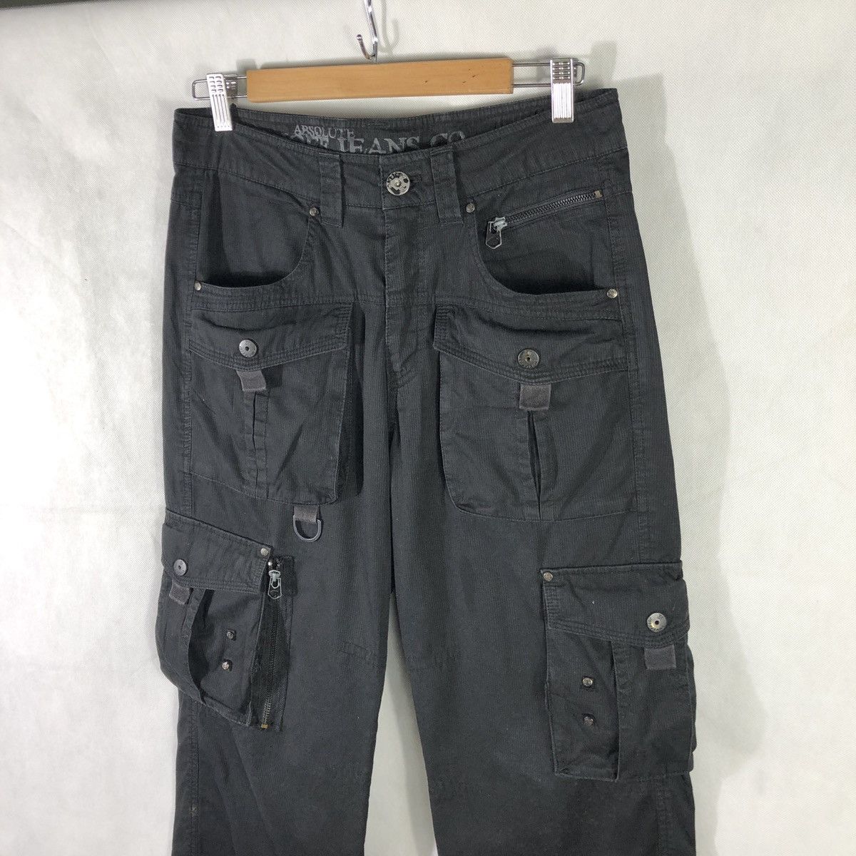 Designer × Japanese Brand JF Parachute Multipocket Zipper Tactical Cargo Pant Size US 32 / EU 48 - 3 Thumbnail