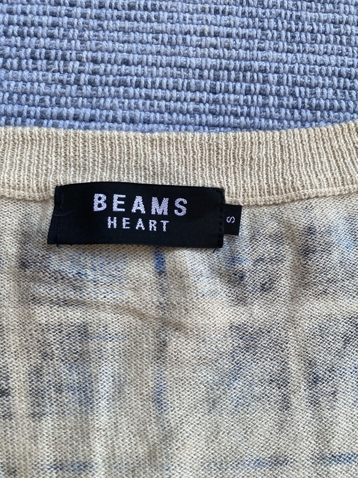 Beams Plus blue checked printed beams heart Size US S / EU 44-46 / 1 - 3 Thumbnail