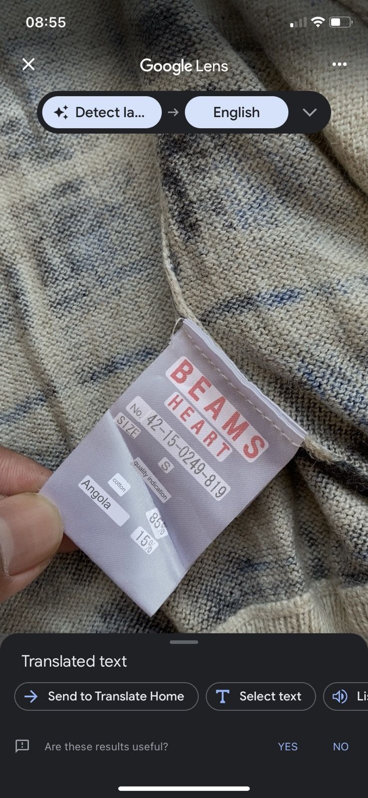 Beams Plus blue checked printed beams heart Size US S / EU 44-46 / 1 - 6 Thumbnail
