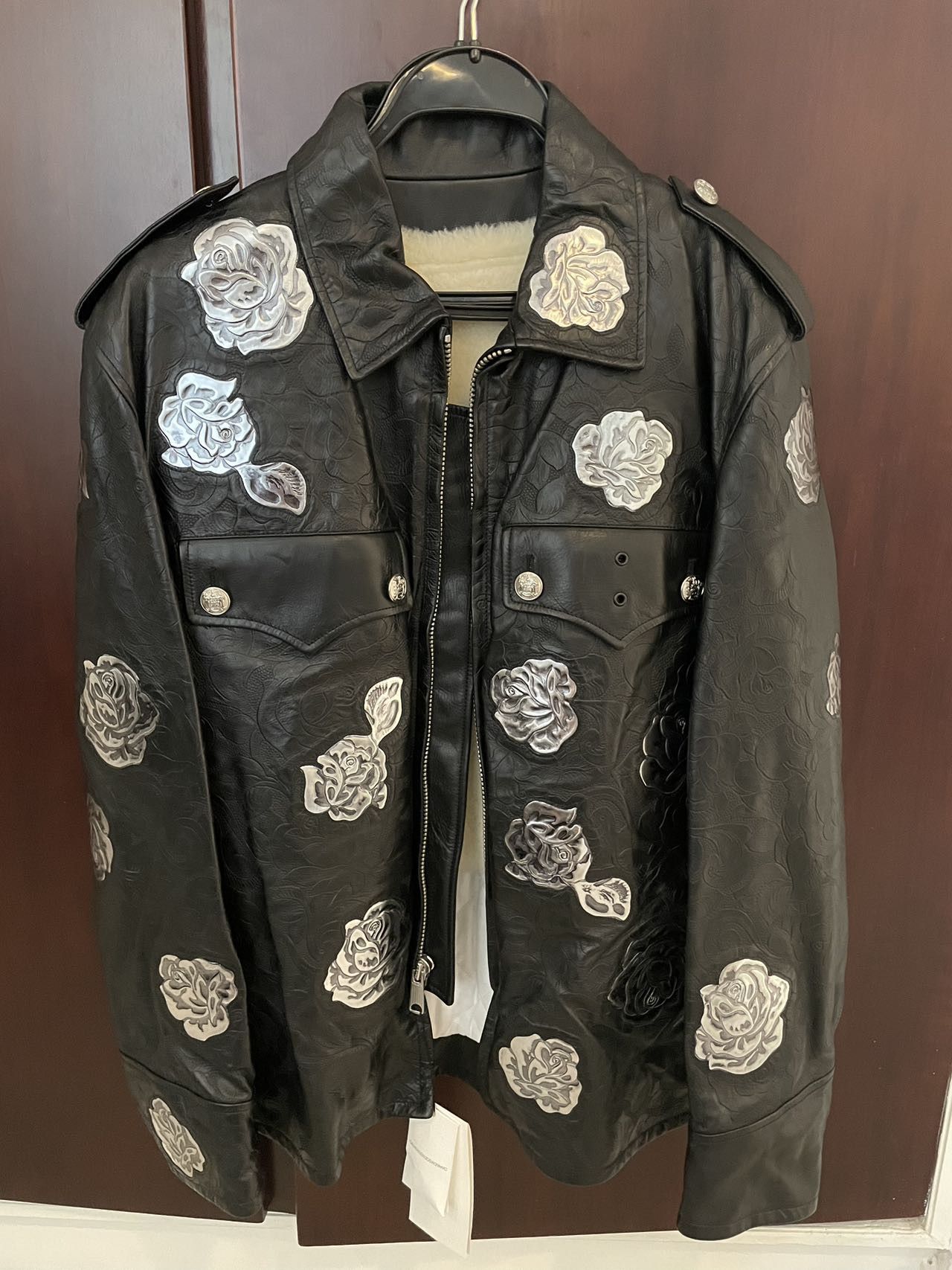 Calvin Klein 205W39NYC Raf Simons designed Leather Shearling Jacket Size US S / EU 44-46 / 1 - 1 Thumbnail