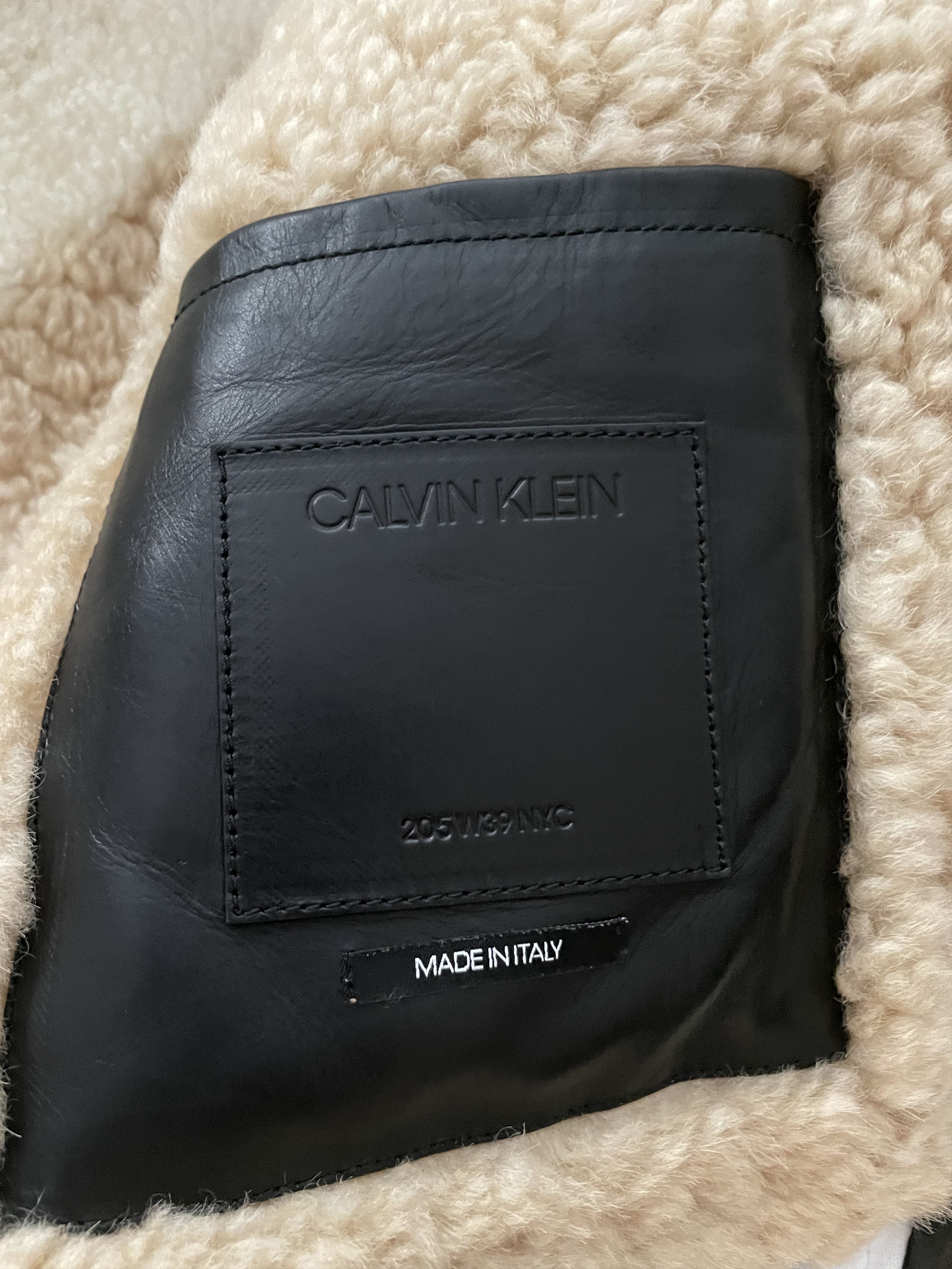 Calvin Klein 205W39NYC Raf Simons designed Leather Shearling Jacket Size US S / EU 44-46 / 1 - 8 Thumbnail