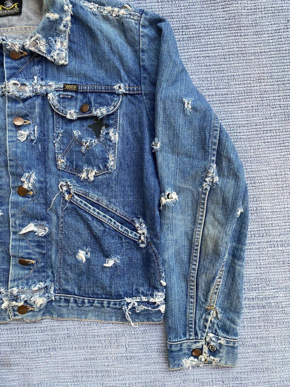 Vintage vintage 50/60s mavericks denim jacket Size US M / EU 48-50 / 2 - 3 Thumbnail