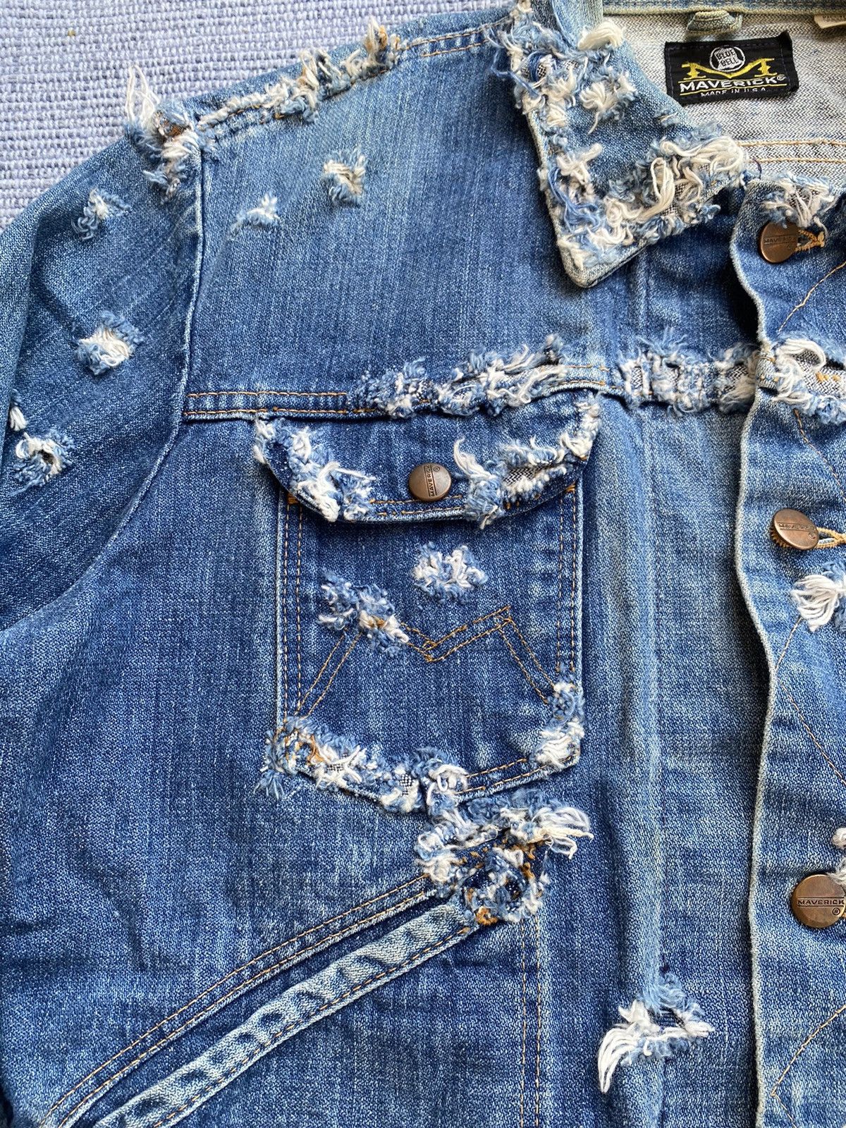 Vintage vintage 50/60s mavericks denim jacket Size US M / EU 48-50 / 2 - 6 Thumbnail