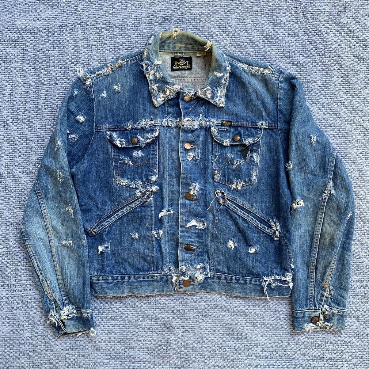 Vintage vintage 50/60s mavericks denim jacket Size US M / EU 48-50 / 2 - 1 Thumbnail