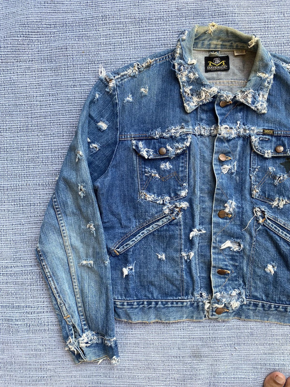 Vintage vintage 50/60s mavericks denim jacket Size US M / EU 48-50 / 2 - 4 Thumbnail