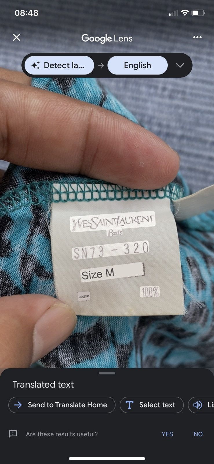 vintage 80s tee shirt ysl