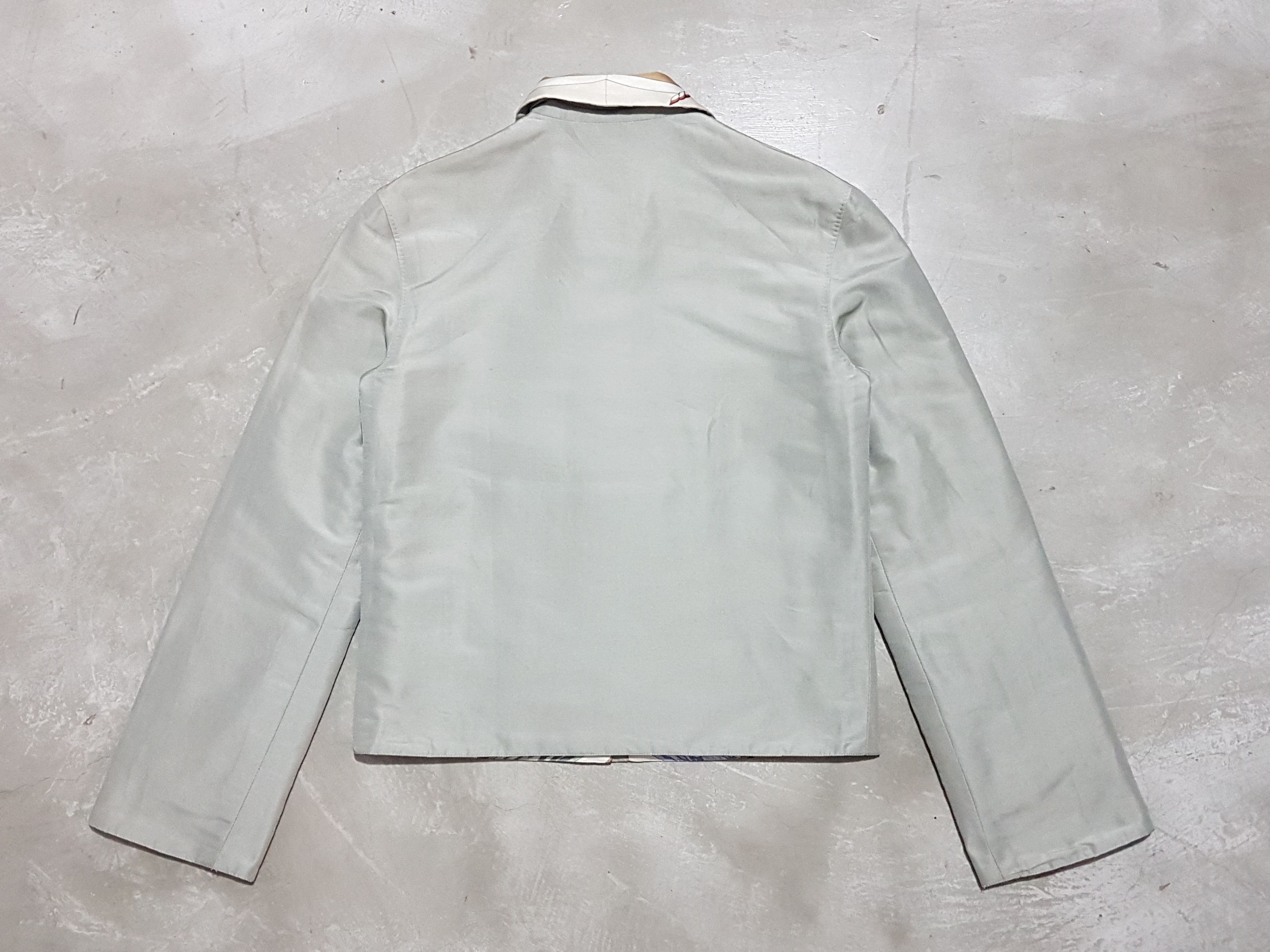 Hermes Hermes Sailboat & Lighthouse Silk & Cotton Reversible Jacket Size US XS / EU 42 / 0 - 4 Thumbnail