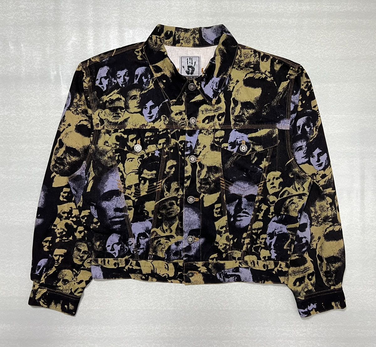 Jean Paul Gaultier Jean Paul Gaultier - F/W 92’ Faces Denim Trucker Jacket Size US M / EU 48-50 / 2 - 1 Thumbnail
