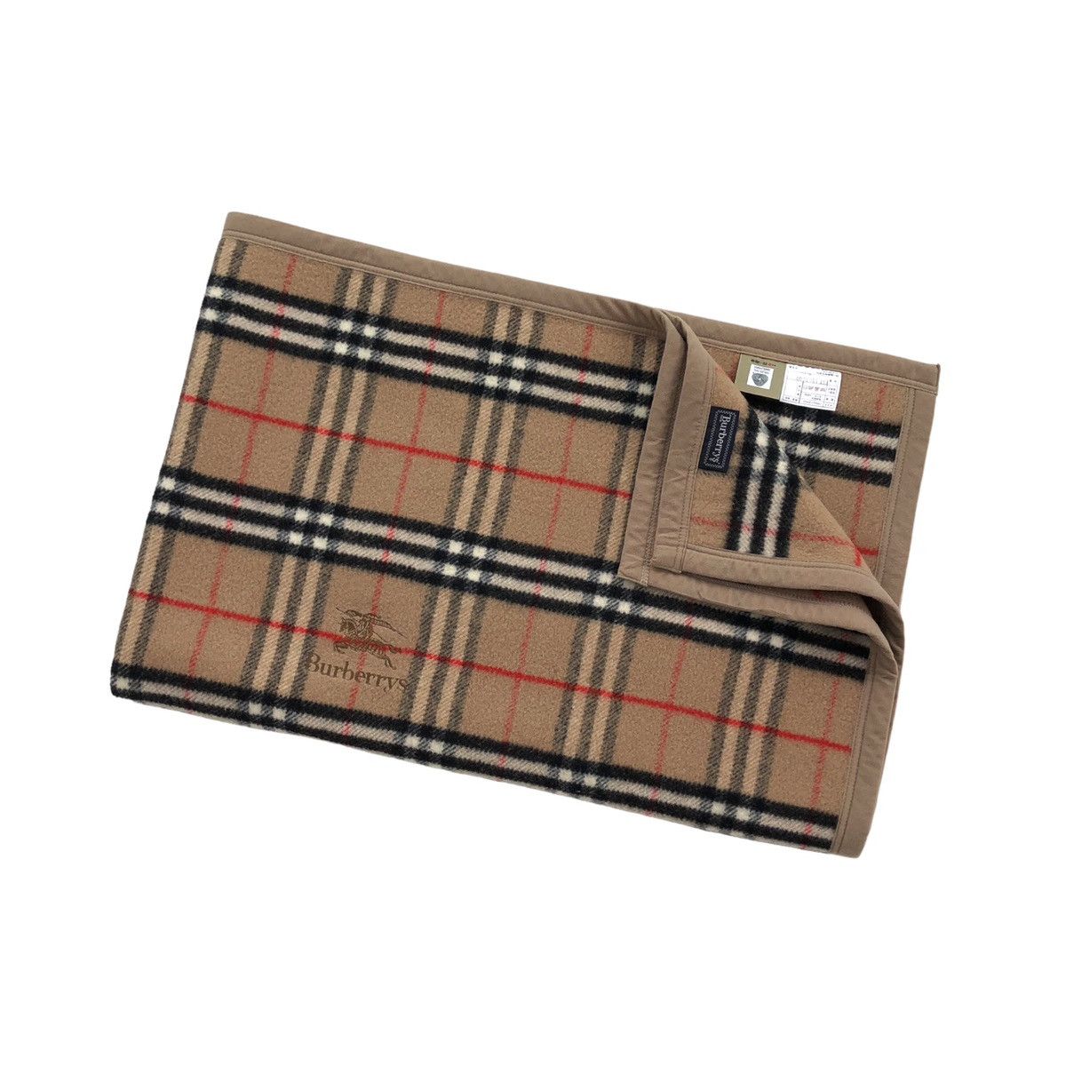 Burberry Authentic Burberrys Nova Check Blanket Sheet 100% Wool 🇯🇵 Size ONE SIZE - 4 Thumbnail