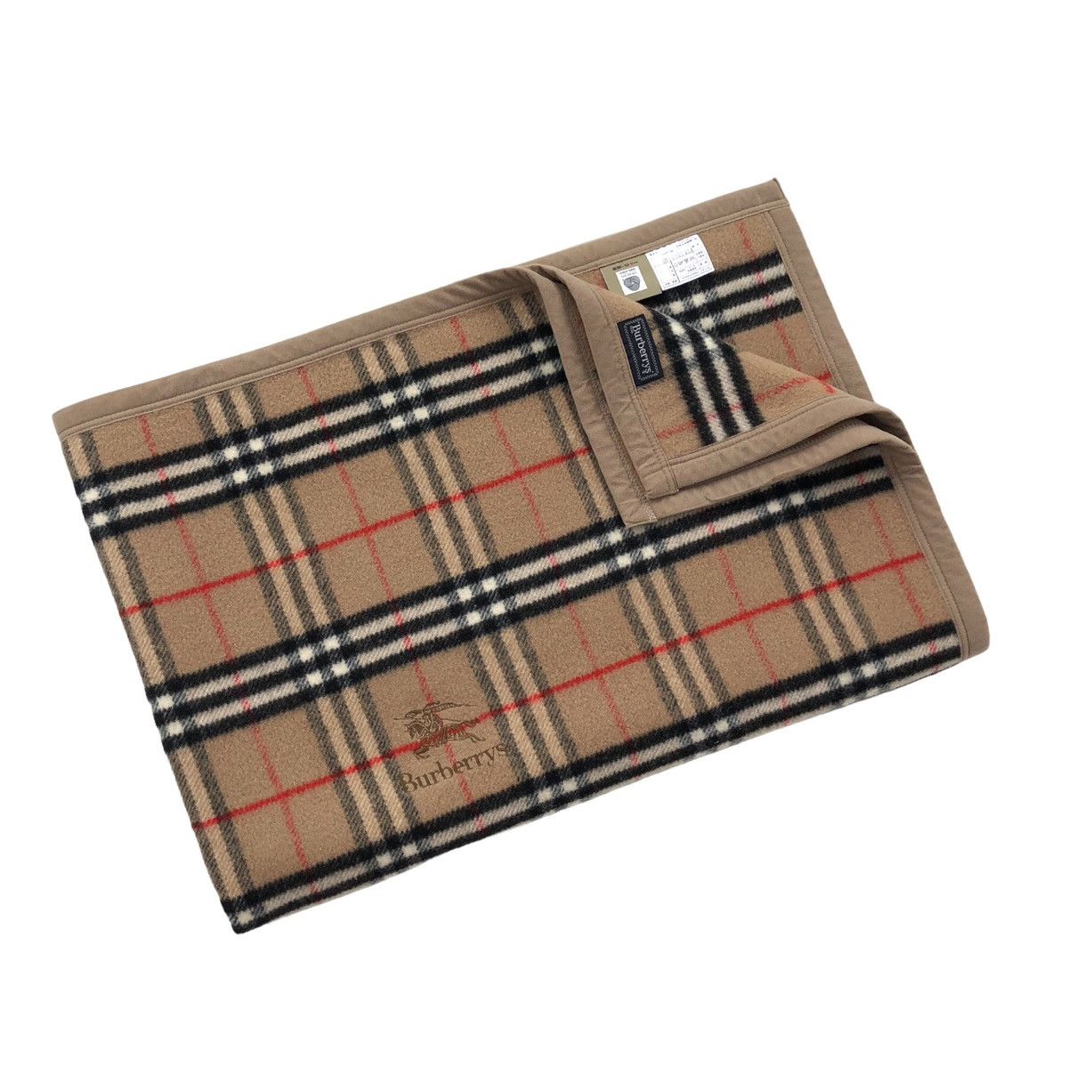 Burberry Authentic Burberrys Nova Check Blanket Sheet 100% Wool 🇯🇵 Size ONE SIZE - 3 Thumbnail