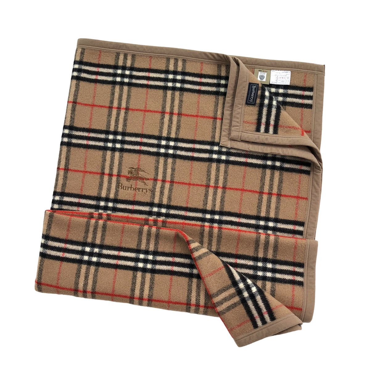 Burberry Authentic Burberrys Nova Check Blanket Sheet 100% Wool 🇯🇵 Size ONE SIZE - 1 Thumbnail
