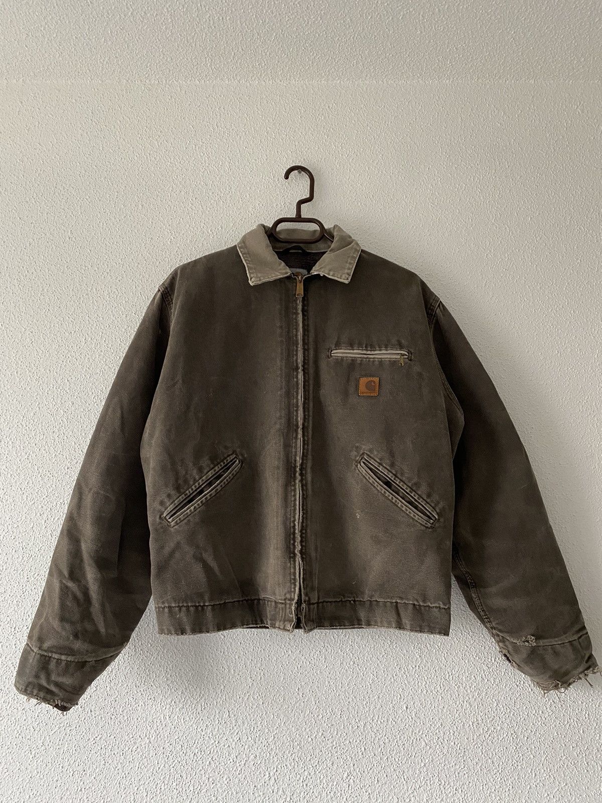 Carhartt J97 TMB Blanket-Lined Sandstone Duck Detroit Jacket Carhartt J97 TMB Blanket-Lined Sandstone Duck Detroit Jacket