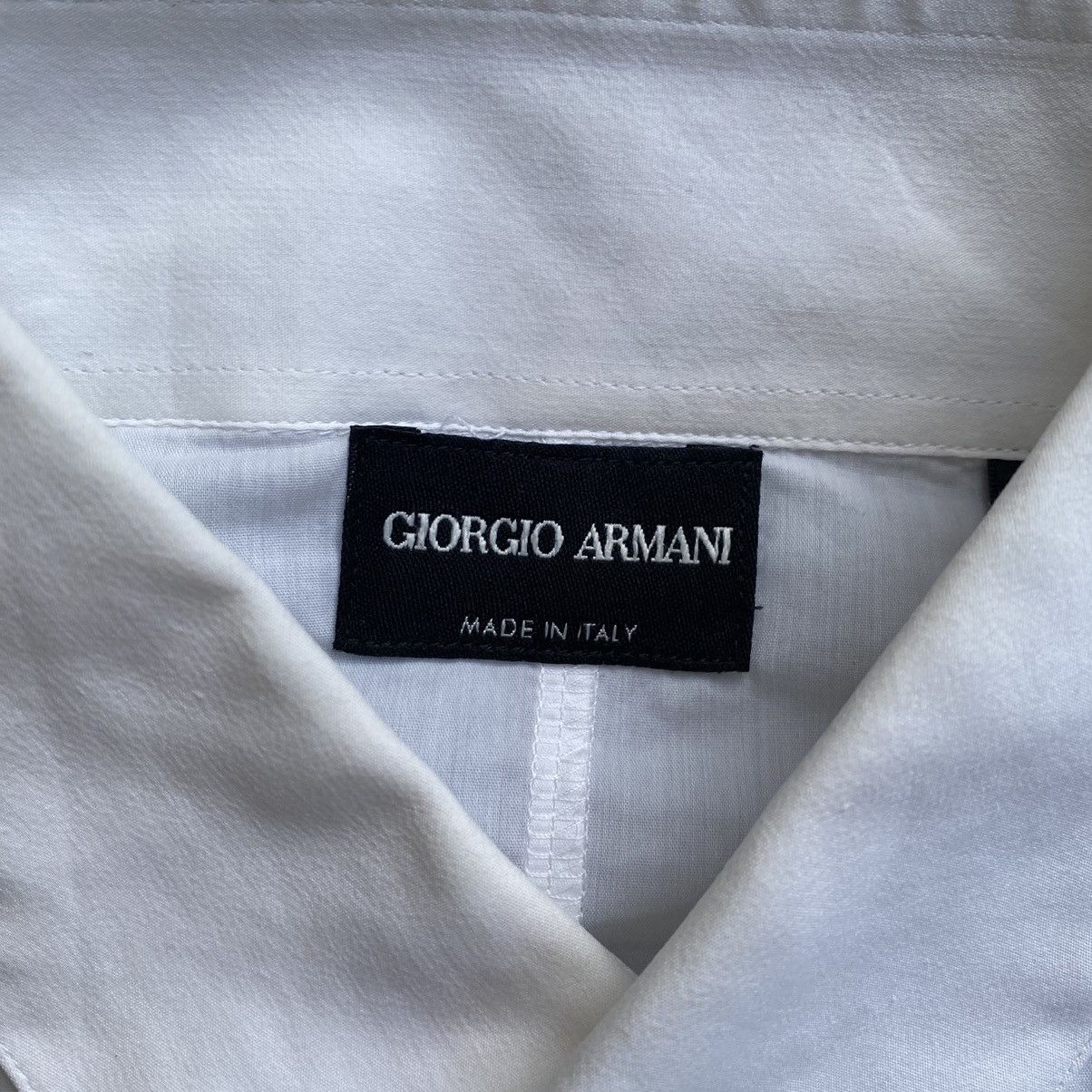 Giorgio Armani vintage giorgio armani white shirt Size US M / EU 48-50 / 2 - 9 Thumbnail