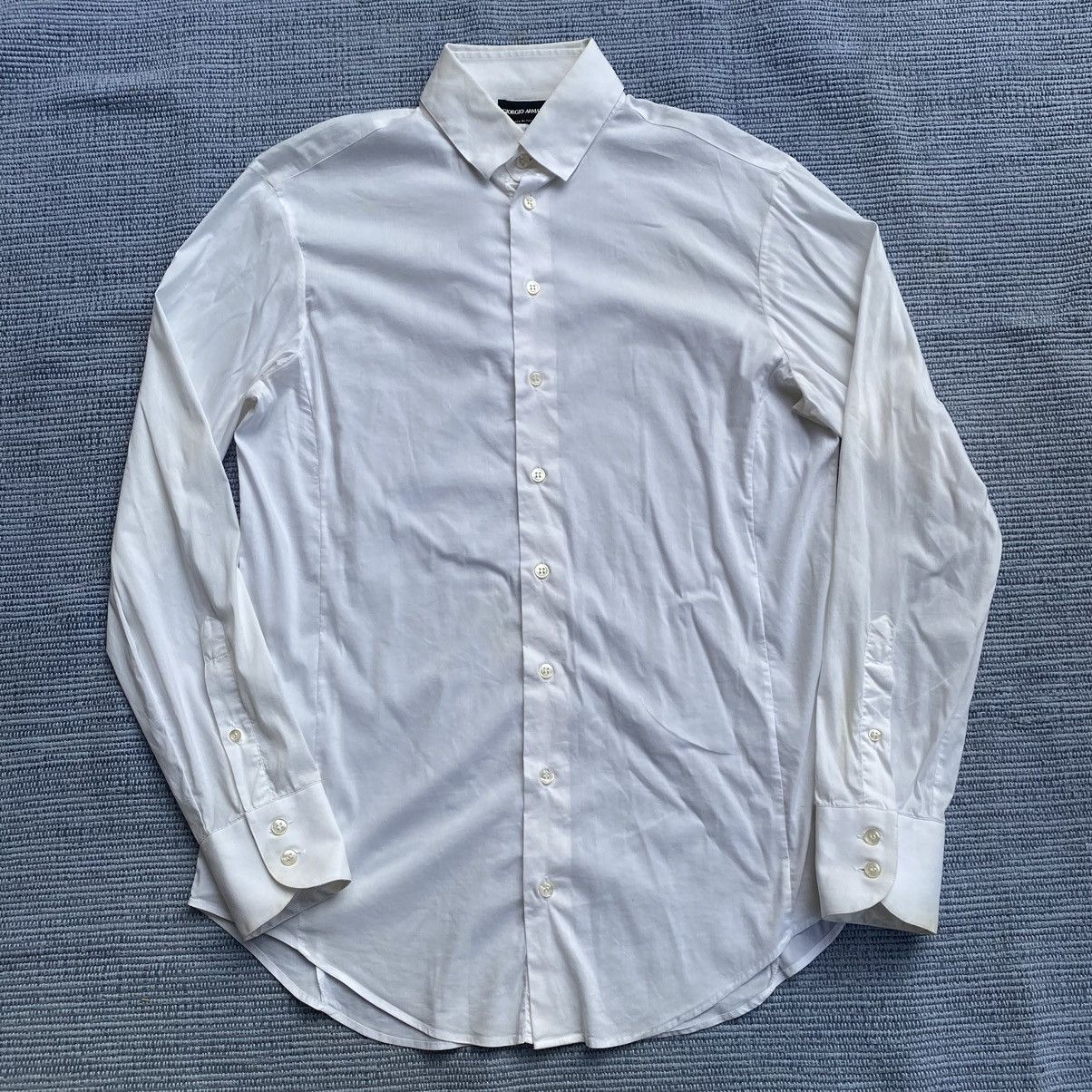 Giorgio Armani vintage giorgio armani white shirt Size US M / EU 48-50 / 2 - 1 Thumbnail