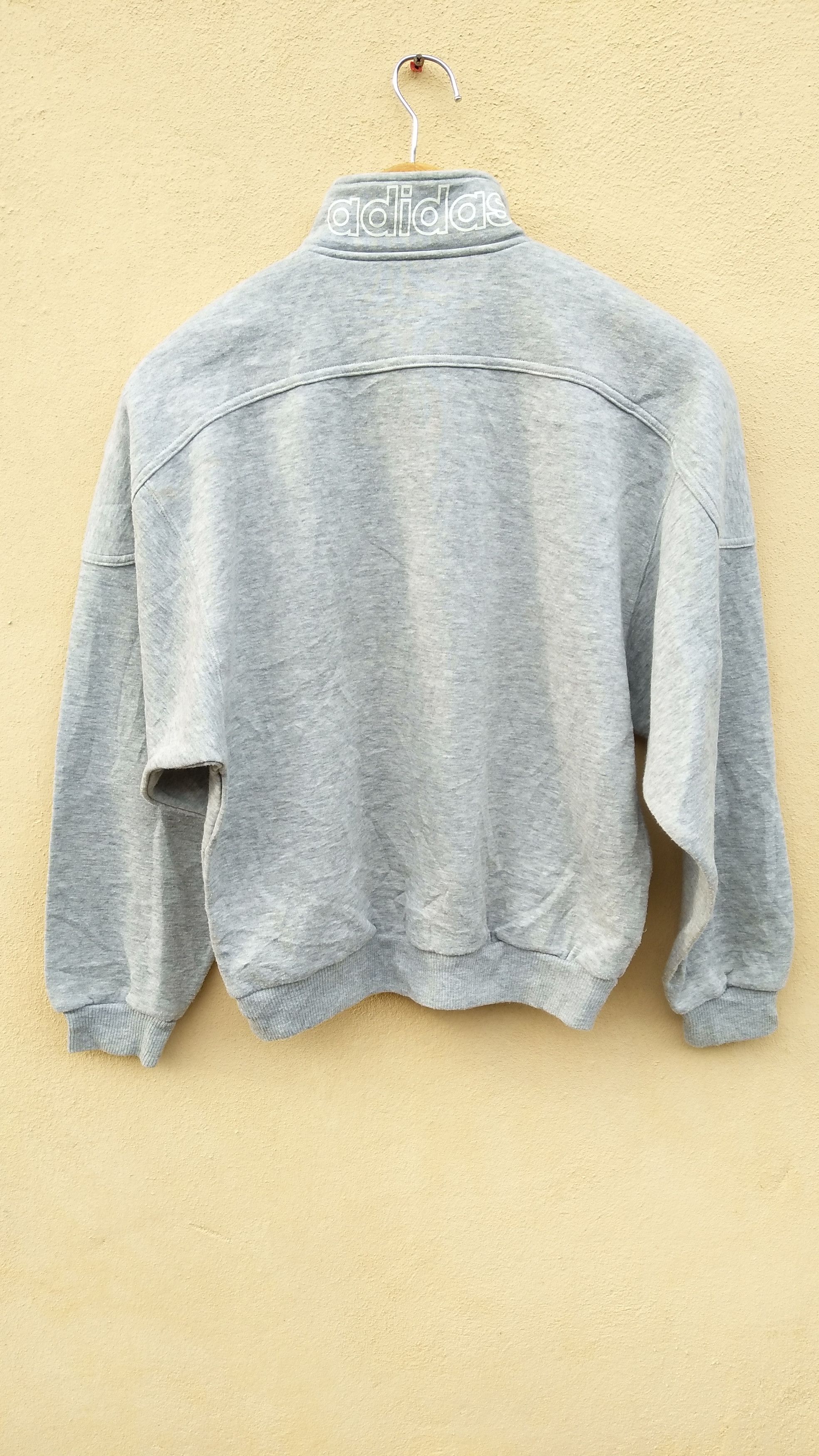 Adidas Vintage Adidas half zipper sweatshirt spell out crewneck Size US M / EU 48-50 / 2 - 2 Thumbnail