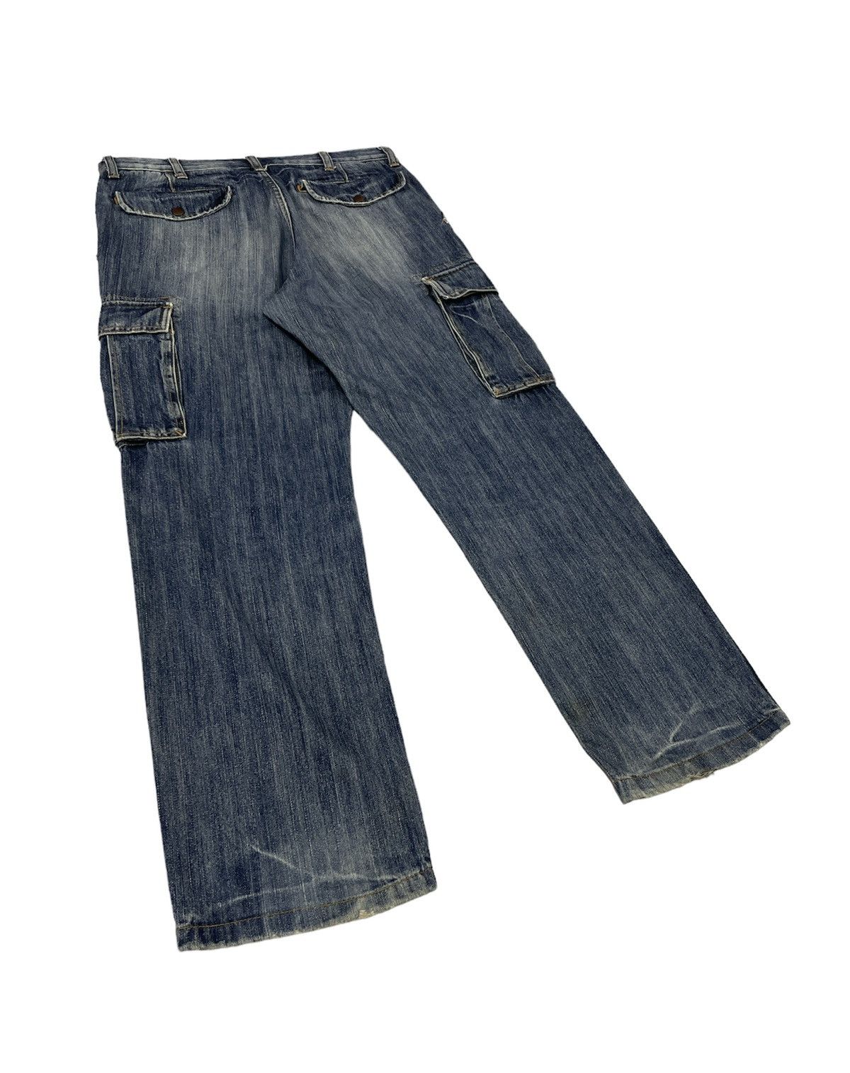 Global Work Vintage Global Work Japan Cargo Jeans Size US 34 / EU 50 - 5 Thumbnail