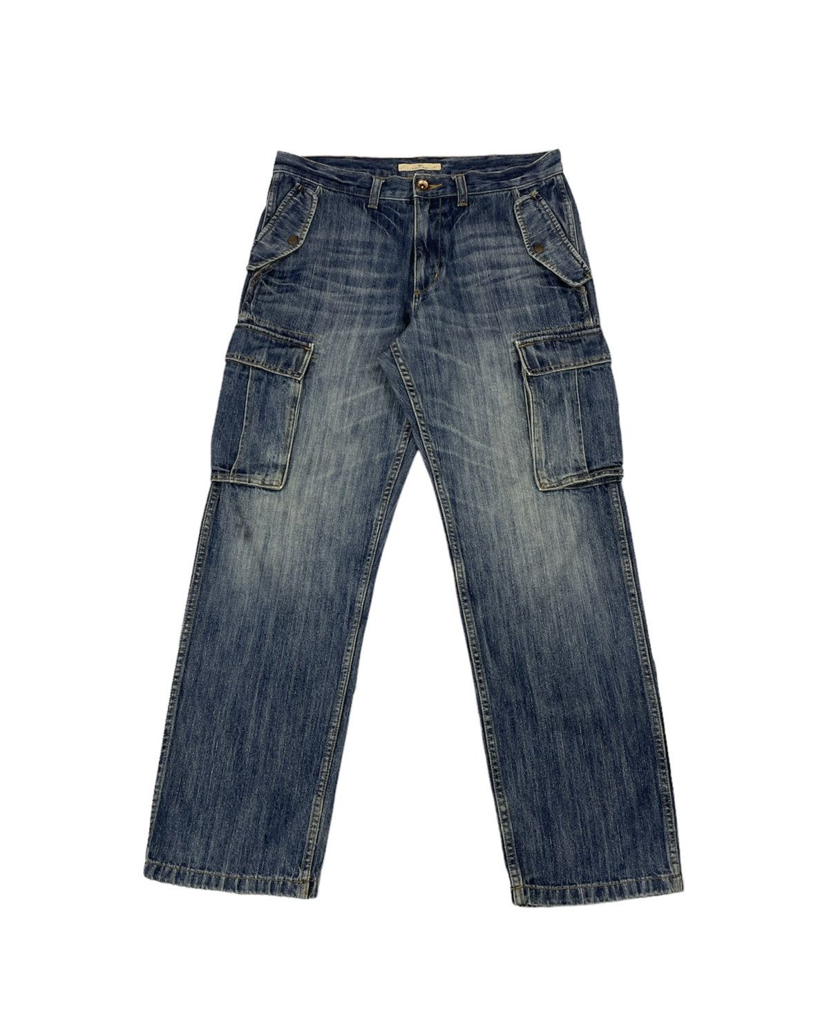 Global Work Vintage Global Work Japan Cargo Jeans Size US 34 / EU 50 - 2 Thumbnail