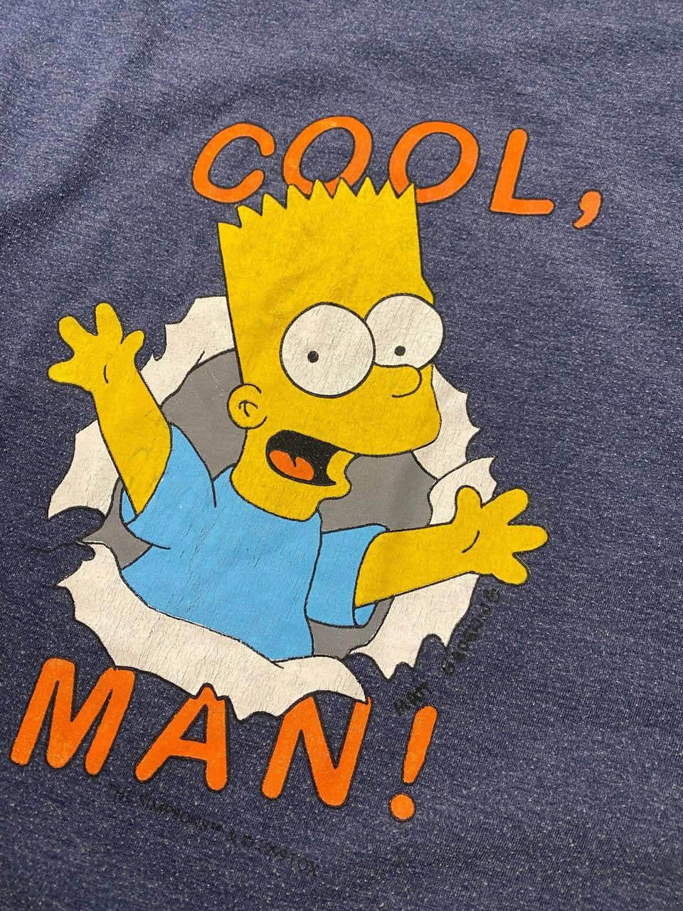 The Simpsons Vintage The Simpson 1999 T-Shirt Bart Cool Man Long Sleeve Size US L / EU 52-54 / 3 - 3 Thumbnail