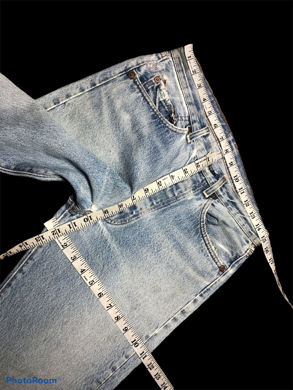 Levi's × Vintage 80s⚡️⚡️LEVIS 501 AGING FADED DENIM Size US 30 / EU 46 - 13 Thumbnail