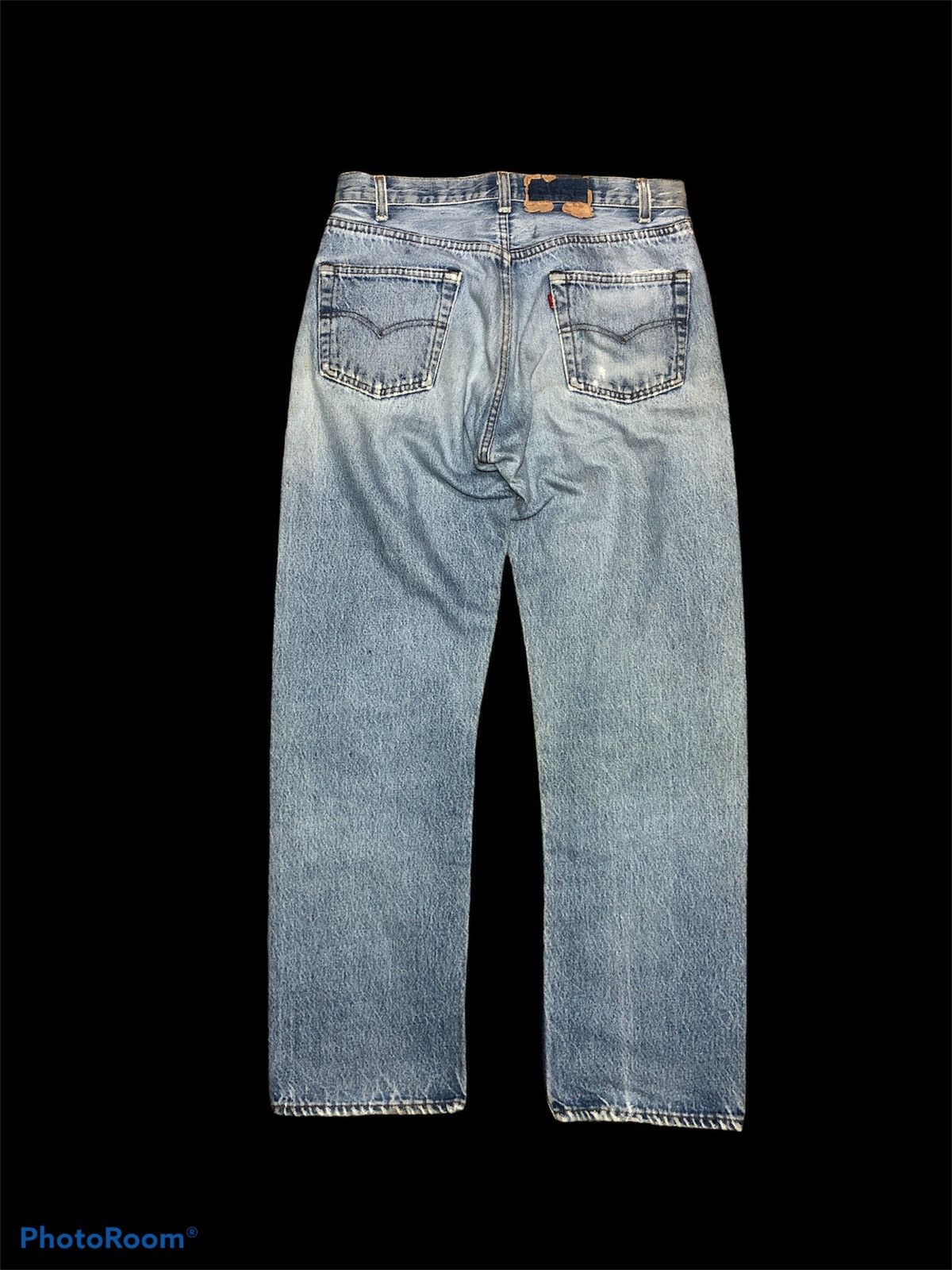 Levi's × Vintage 80s⚡️⚡️LEVIS 501 AGING FADED DENIM Size US 30 / EU 46 - 2 Thumbnail