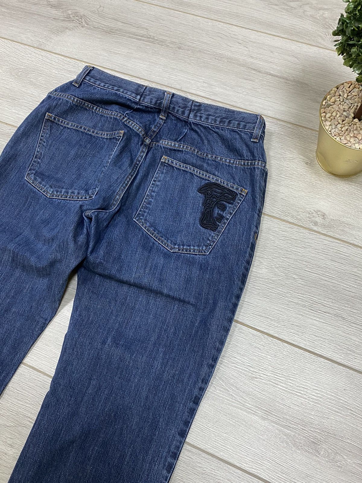 Vintage Versace collection Medusa half head jeans Size US 36 / EU 52 - 2 Thumbnail