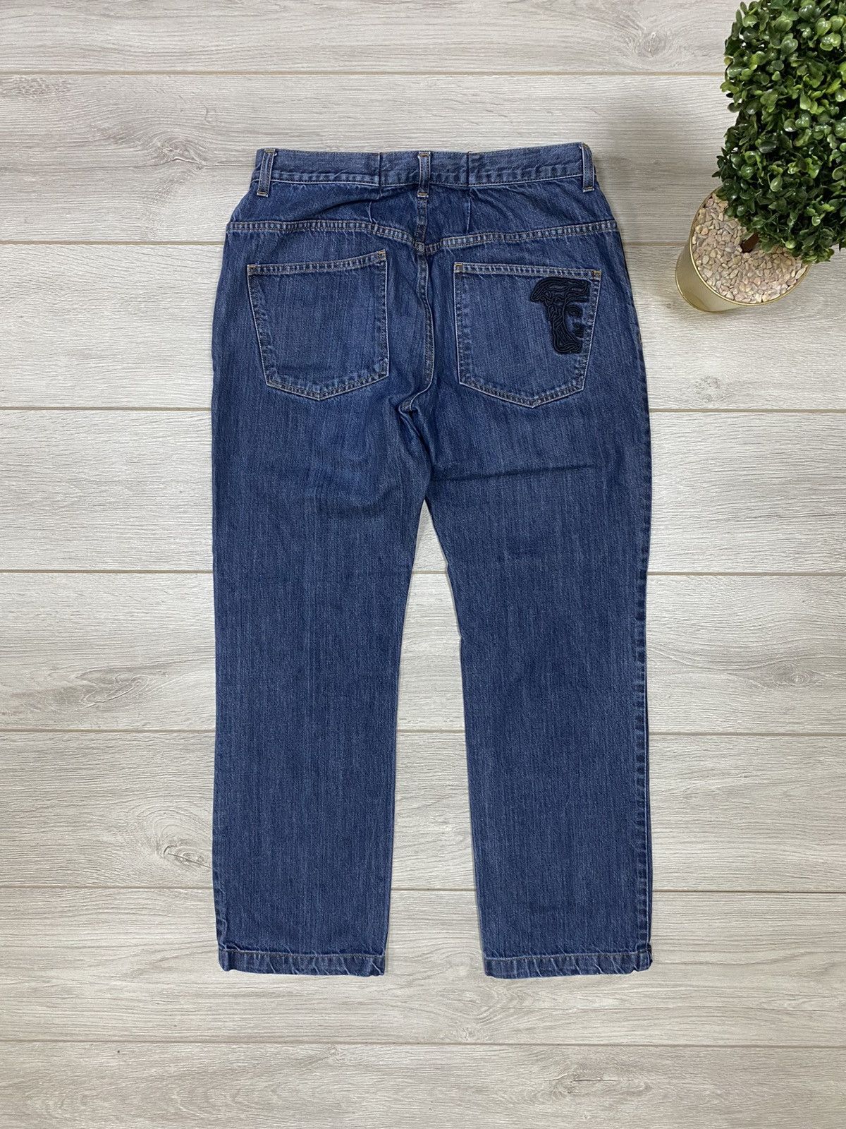 Vintage Versace collection Medusa half head jeans Size US 36 / EU 52 - 1 Thumbnail