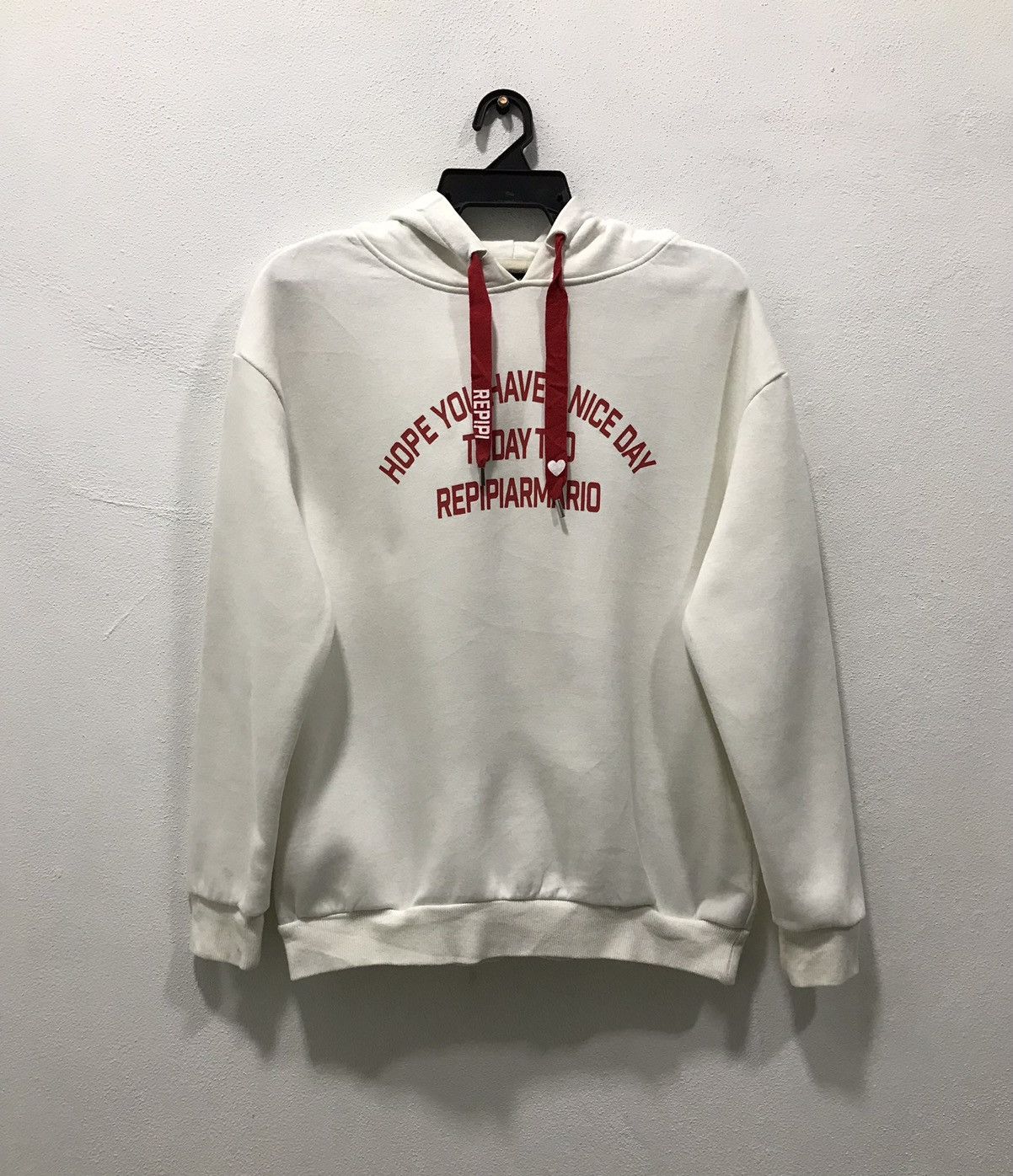image of Designer Repipi Armario Hoodie in White, Men's (Size Medium)