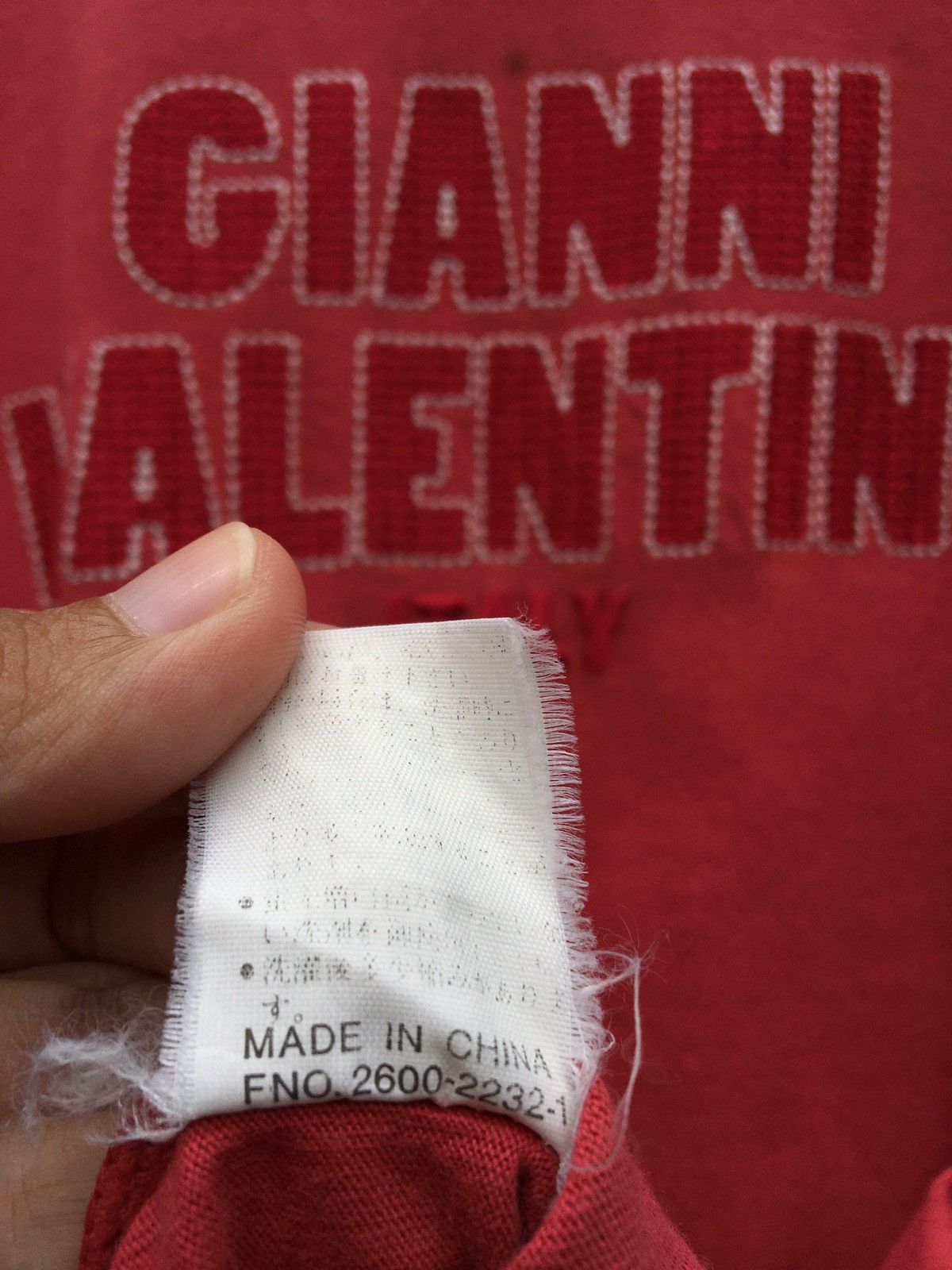 Gianni Valentino Vintage Gianni Valentino Big Logo Spellout Tshirt Size US XL / EU 56 / 4 - 14 Thumbnail