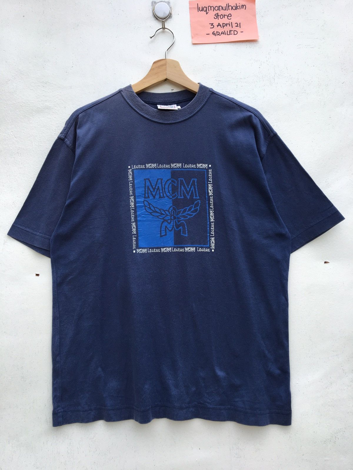 MCM Vintage MCM Big Logo Printed Tshirt Size US L / EU 52-54 / 3 - 2 Thumbnail