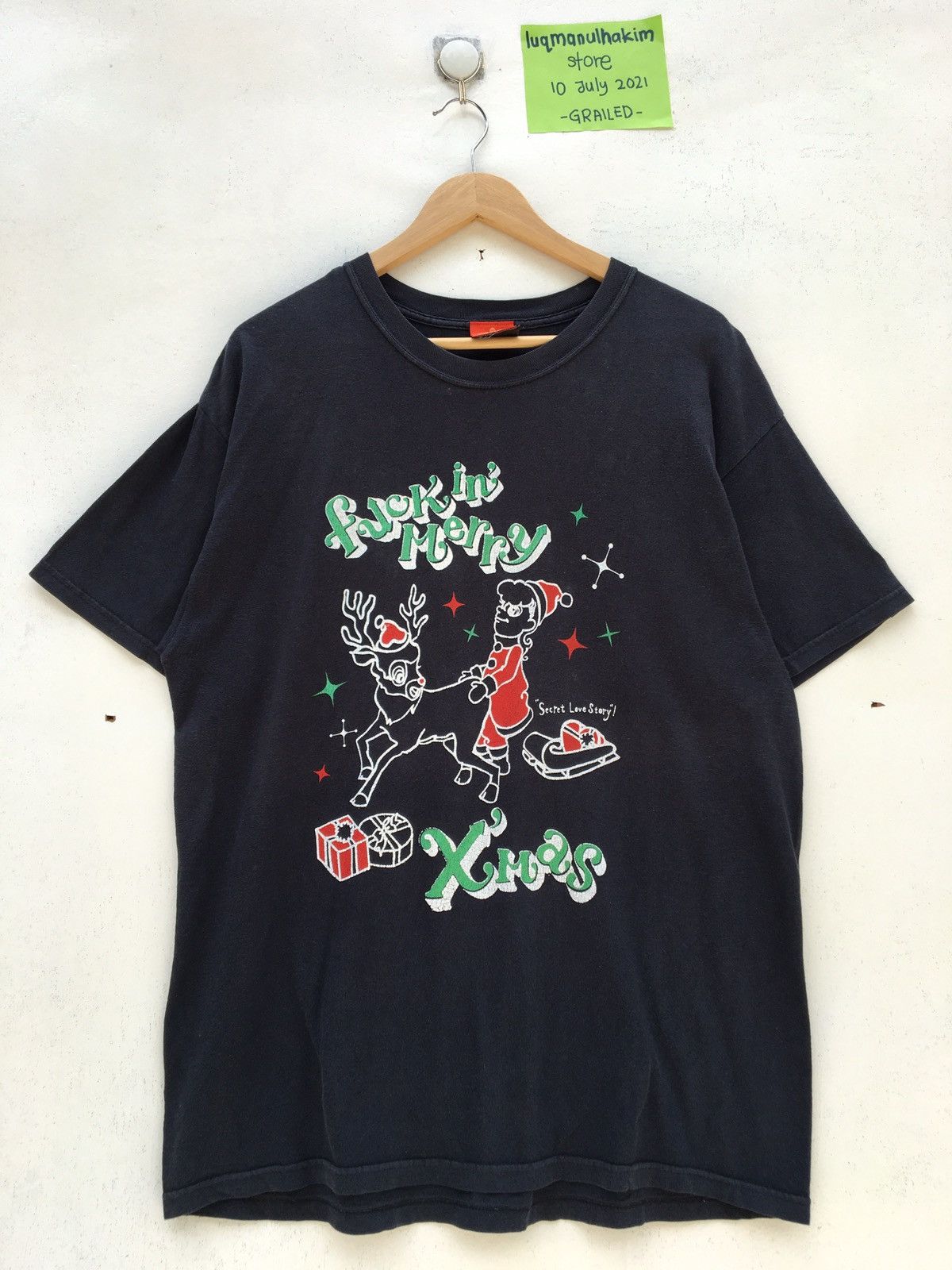 Japanese Brand Japanese Brand Kishidenne Wrerutogood ‘fuck merry” Tee Size US L / EU 52-54 / 3 - 1 Thumbnail