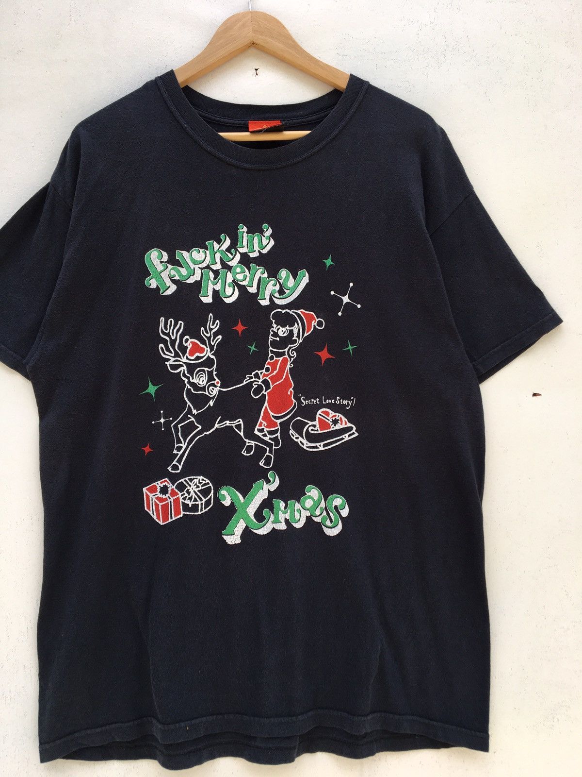 Japanese Brand Japanese Brand Kishidenne Wrerutogood ‘fuck merry” Tee Size US L / EU 52-54 / 3 - 4 Thumbnail