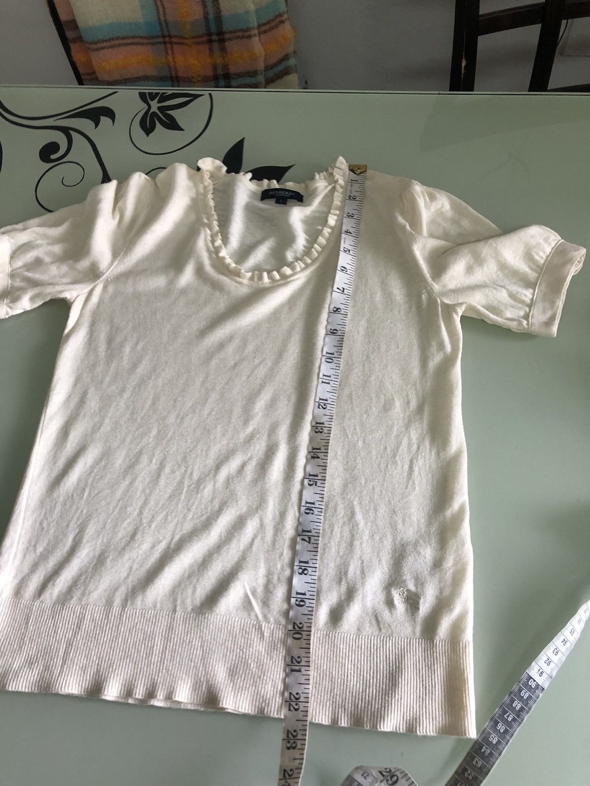 Burberry Vintage Burberry London Small Logo Crop Top Size S / US 4 / IT 40 - 16 Thumbnail