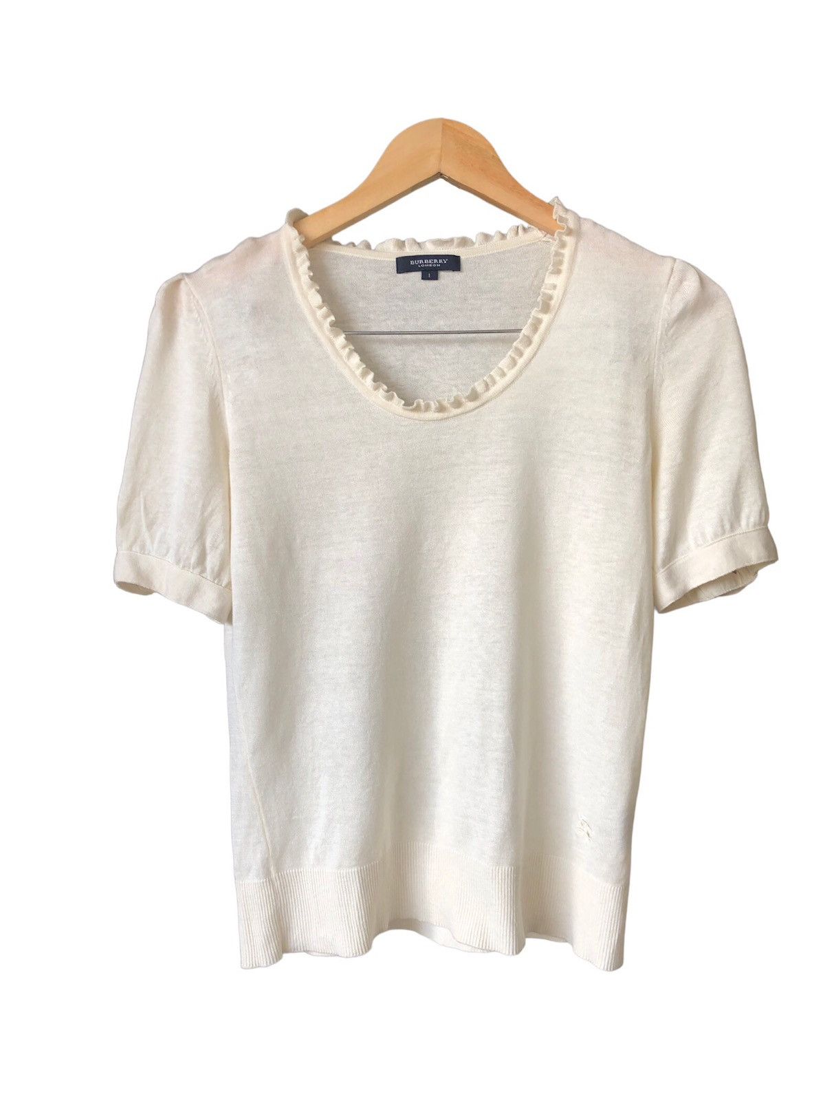 Vintage Burberry London Small Logo Crop Top