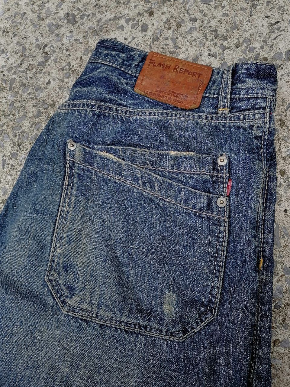 Other Flash Report Distressed Denim Jeans Size US 34 / EU 50 - 6 Thumbnail