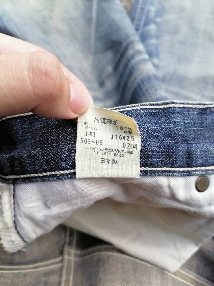 Japanese Brand × Levi's × Levi's Vintage Clothing Levi's Strauss 503 Made In Japan Denim Jeans Size US 30 / EU 46 - 7 Thumbnail