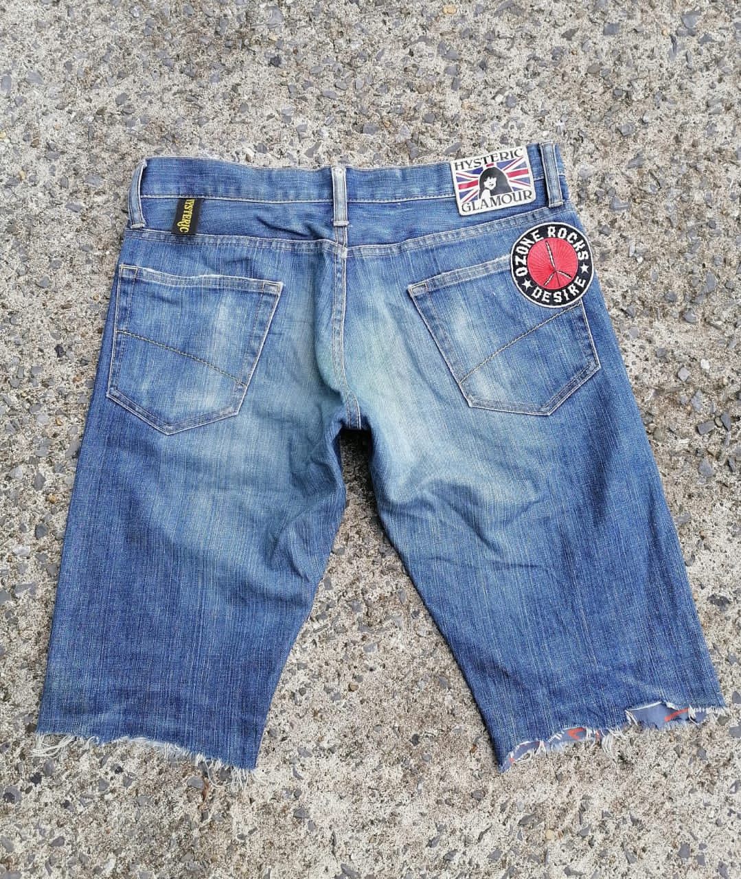 image of Hysteric Glamour Ozone Rocks Desire Short Denim Jeans, Women's (Size 31)