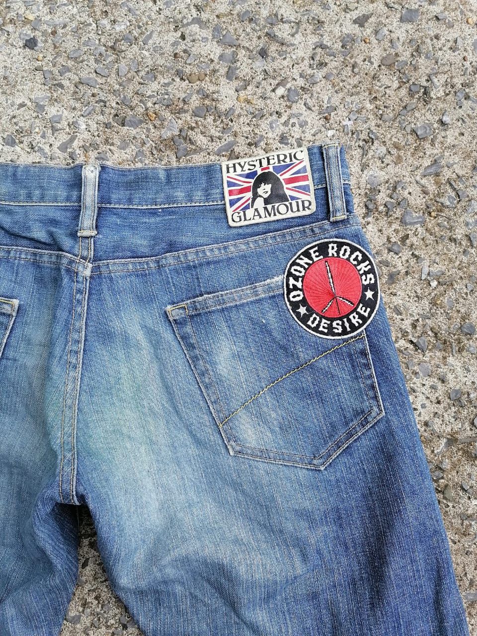 Hysteric Glamour × Japanese Brand Hysteric Glamour Ozone Rocks Desire Short Denim Jeans Size 31" - 10 Thumbnail