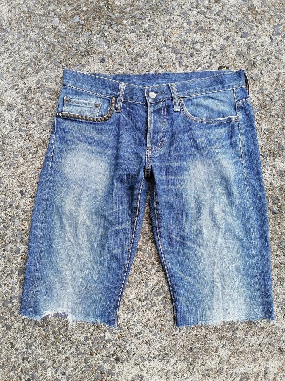Hysteric Glamour × Japanese Brand Hysteric Glamour Ozone Rocks Desire Short Denim Jeans Size 31" - 7 Thumbnail