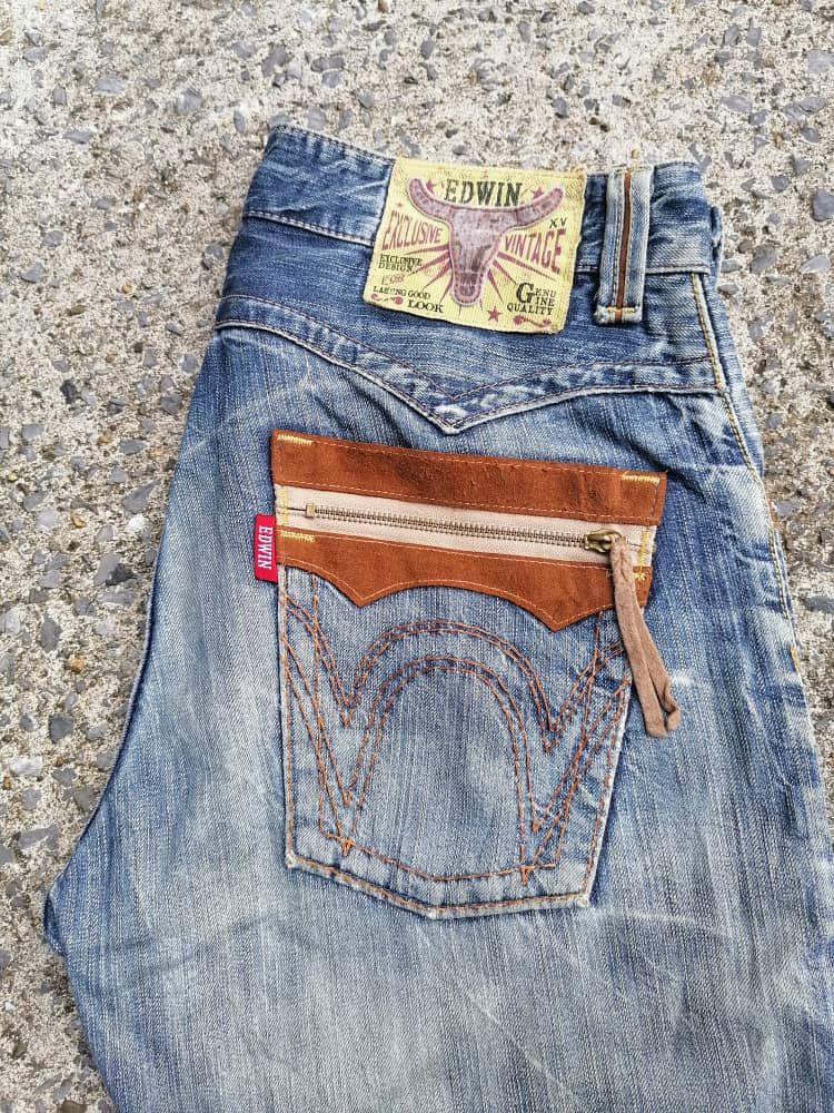 Edwin × Japanese Brand Edwin XV Made In Japan Denim Jeans Size US 35 - 5 Thumbnail