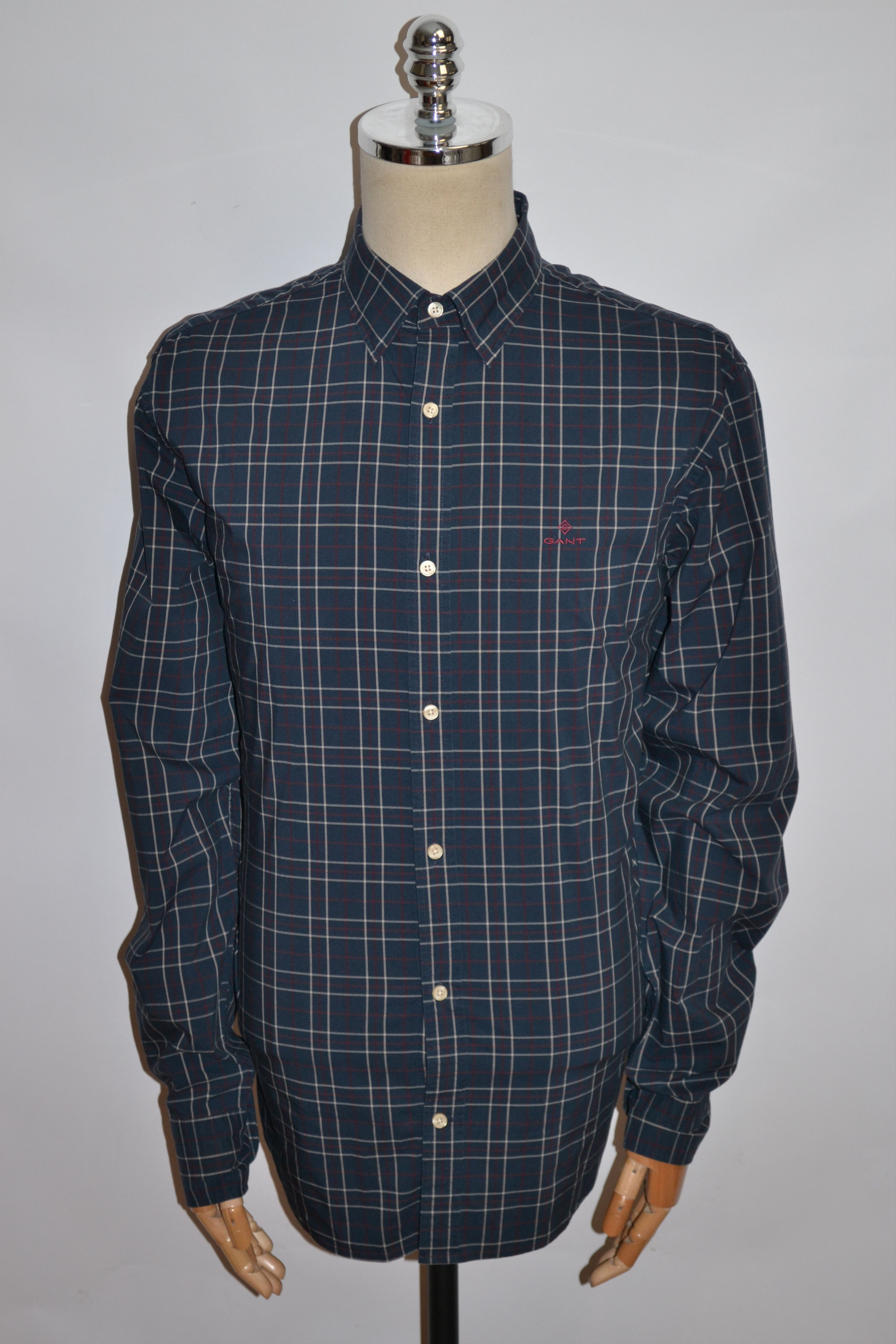 Gant GANT Cotton Long Sleeve Check Shirt Size XL Size US XL / EU 56 / 4 - 4 Thumbnail