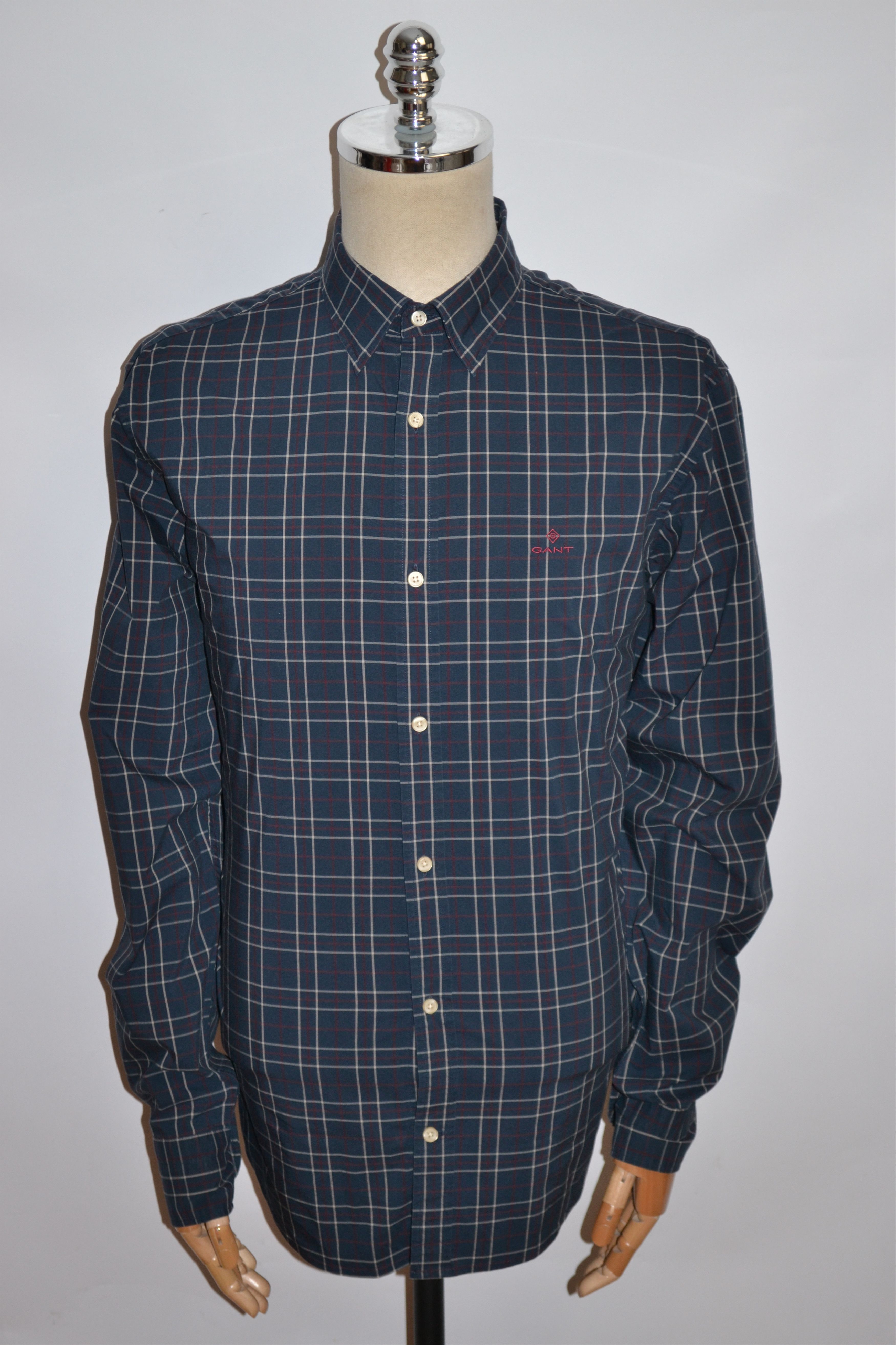 Gant GANT Cotton Long Sleeve Check Shirt Size XL Size US XL / EU 56 / 4 - 2 Thumbnail